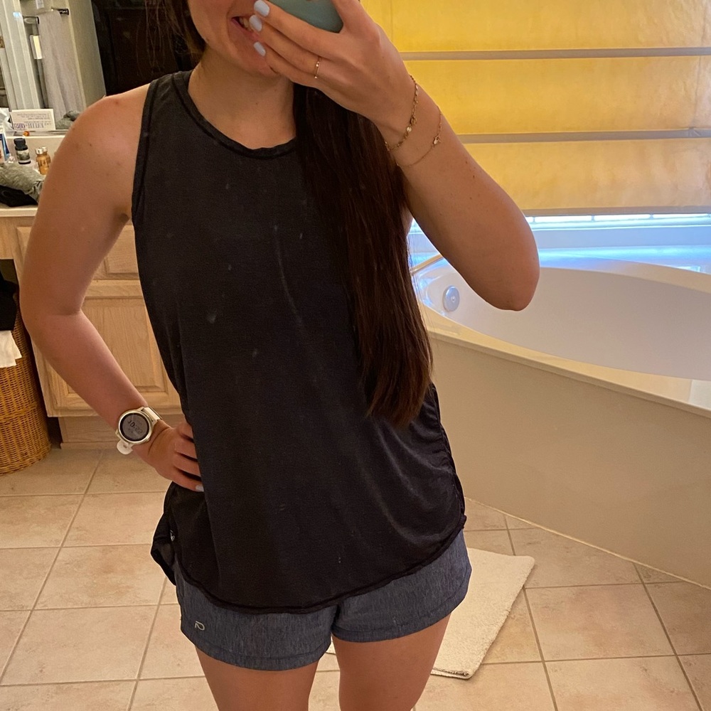 Senita Open Back Tank - Space Grey